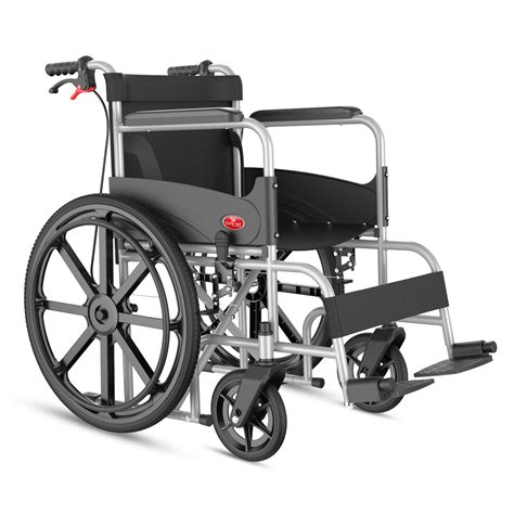 EASYCARE Wheelchair with Hand Brakes & Lock | Foldable, Lightweight ...