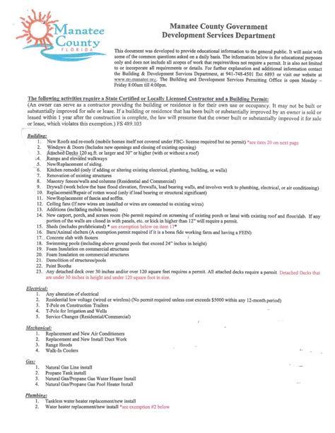Manatee County Building Permit Requirements by Mark Boehmig - Issuu