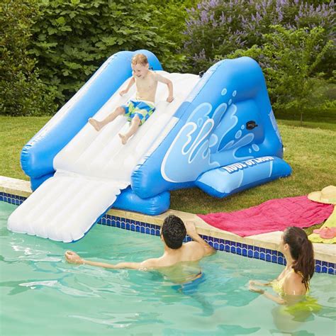 Inflatable Water Slide Into Pool at Edward Gratwick blog