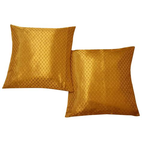 Buy KAANUS Designer Cushion Covers set with Premium BROCADE Silk Fabric ...