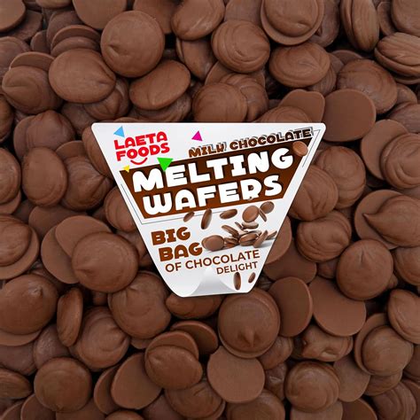 Merckens Milk Chocolate Melting Wafers, 5 Pound Bag, Shelf-Stable ...