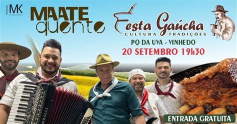 Banda Maate Quente na Festa Gaúcha de Vinhedo, Parque Da Uva - Vinhedo ...