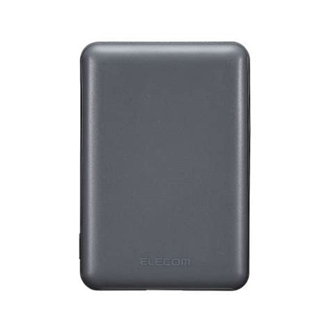 エレコム モバイルバッテリー 12W 入力(Type-C×1) 出力(Type-C×1、USB-A×1)｜DE-C37-5000DGY｜[通販 ...