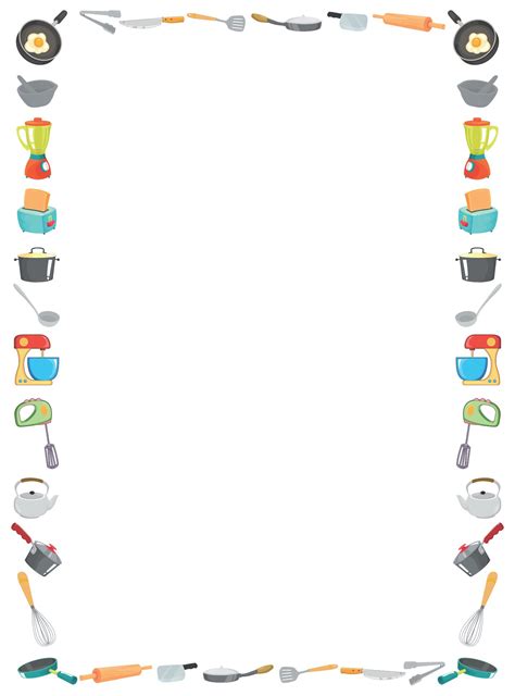 Clip art borders cooking