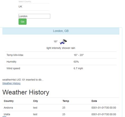 Weather API in Angular 的图像结果