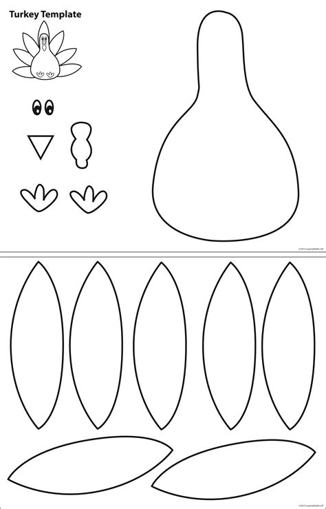 Large Printable Turkey Template - Free Printable US