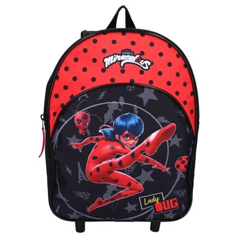 Girls Miraculous Ladybug Trolley Backpack - Black India | Ubuy