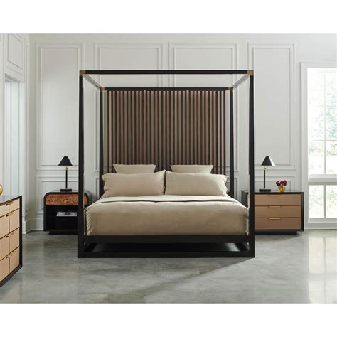 Mid-Century Modern Canopy Bed - US King For Sale at 1stDibs | mid ...
