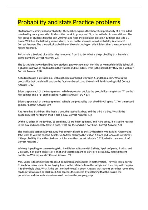 Image result for Probability Practice Problems