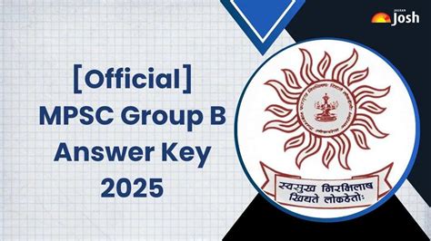 [Official] MPSC Group B Answer Key 2025: SET Wise आंसर-की PDF mpsc.gov ...