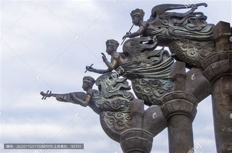 泉州飞天乐妓文化雕塑,雕塑艺术,文化艺术,摄影素材,汇图网www.huitu.com