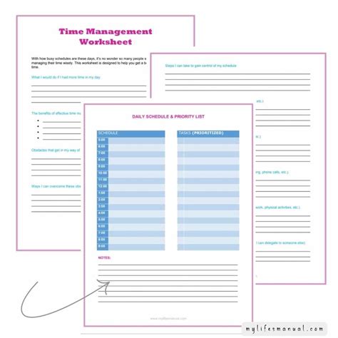 Time Management Worksheet