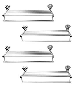 Handy 24 Inch Stainless Steel Towel Rack – Wall Mounted Bathroom Shelf ...