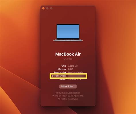 Image result for MacBook Pro Serial Number