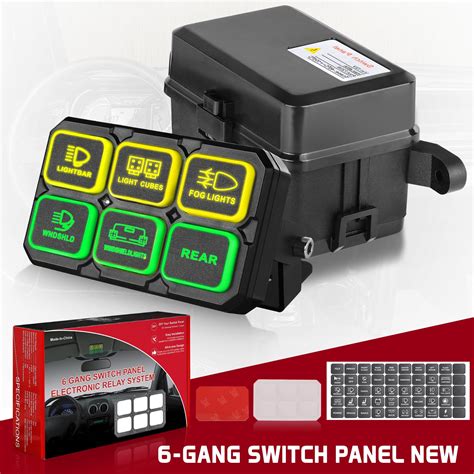 6 Gang Switch Panel Electronic Relay Circuit Control | Ubuy India