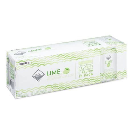 Clear American Unsweetened Lime Sparkling Water, 12 Fl Oz, 12 Pack Cans ...