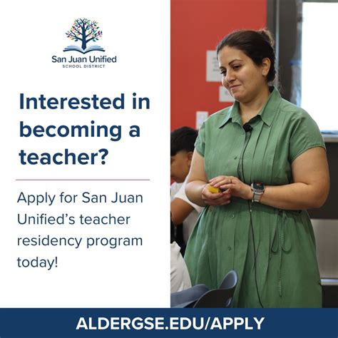 Exciting opportunity for aspiring teachers! 🚨 San Juan Unified is ...