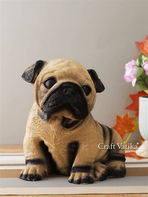 CraftVatika Resin Hutch Dog Showpiece Statue Animal Figurine Decorative ...