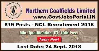 NCL Recruitment for 619 Various Posts 2018 - Northern Coalfields ...