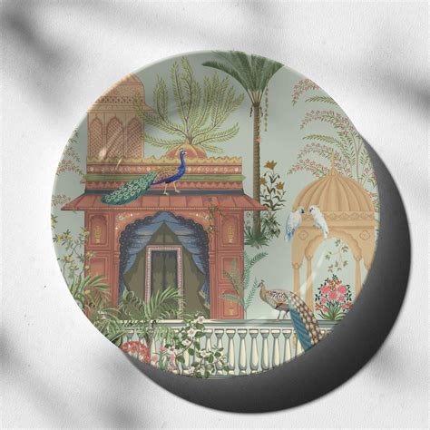 Traditional Mughal Garden: Buy Premium Quality Decorative Art Plates ...