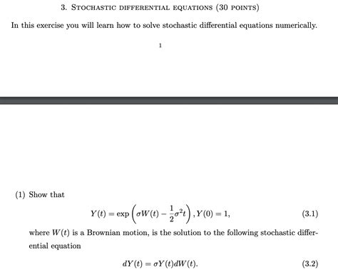 Image result for Stochastic Differential Equation Examples