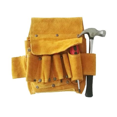Leather Tool Pouch Belt Safety Equipment Carpenter Belts Cow Leather ...