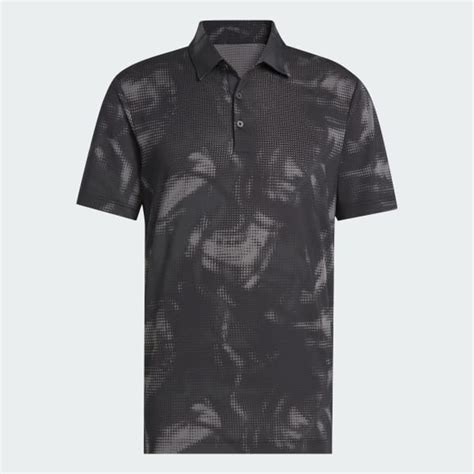 adidas Ultimate365 Printed Mesh Polo Shirt - Black | adidas India