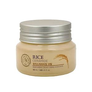 The Face Shop Rice & Ceramide Moisturizing Cream with Rice Extracts for ...