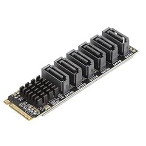 Amazon.in: Buy M.2 SATA3.0 Adapter Card High Speed ASM1166 PCIE SATA ...