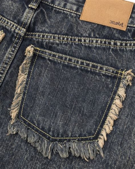 【X-girl】DISTRESSED DENIM MINI SKIRT / LtINDIGO【エックスガール】 | PARX.【ストリート ...