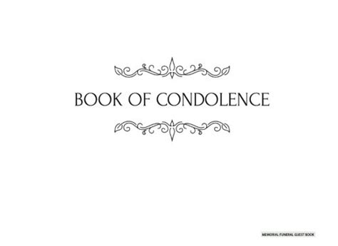 Buy Memorial Funeral Guest Book: Book of Condolence (White) , 8.25" x 6 ...
