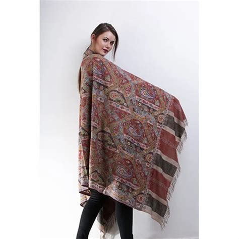 Heritage Shawls - Border Stripe Kani Shawl With Fringes Manufacturer ...