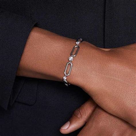 Constella bracelet, White, Rhodium plated | Swarovski
