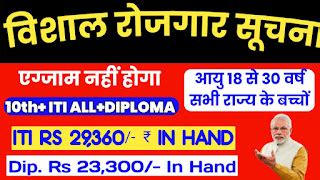 तीन बड़ी कंपनियां का महा रोजगार मिला एकदम फ्री में नौकरी से पूरा आईटीआई ...