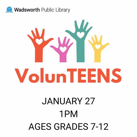 Wadsworth Public Library offering teens volunteer hours – Wadsworth ...
