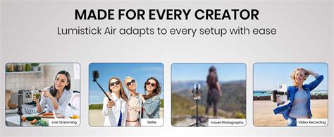 Portronics Lumistick Air 2-in-1 Smart Selfie Stick with Quadripod Stand ...