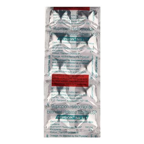 Bupron SR 150 - Strip of 10 Tablets : Amazon.in: Health & Personal Care