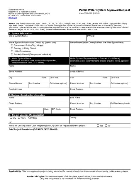 2021-2026 WI DNR Form 3300-260 Fill Online, Printable, Fillable, Blank ...