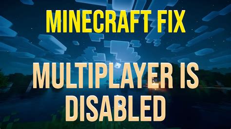 Fix Minecraft Error Multiplayer Is Disabled 的图像结果