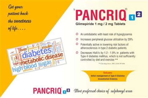 Pancriq 1mg/ 2mg Tablets Lippon Pharma Private Limited