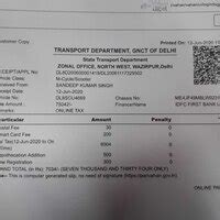 RTO India — Rc dispatch