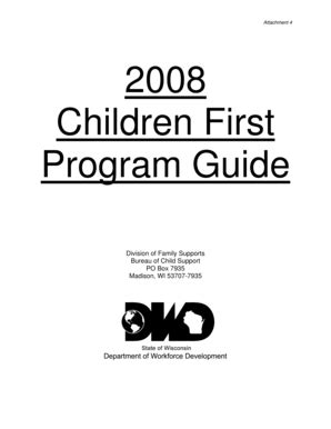 Fillable Online Children First Program Guide Fax Email Print - pdfFiller