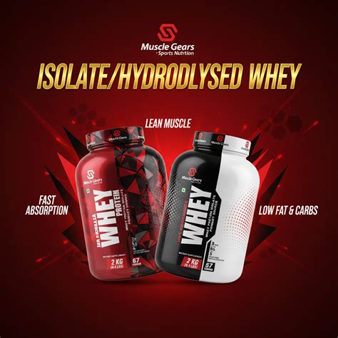 Isolate & Hydrolysed Whey Protein for Lean Muscle - MuscleGear – musclegear