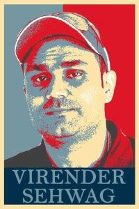 VIRENDER SEHWAG Waterproof Vinyl Sticker Poster || can2179 Fine Art ...