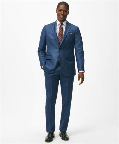 Brooks Brothers-Suits-American-Made Classic Fit Multi-Checked 1818 Suit ...