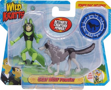 Wild Kratts 2 Pack Gray Wolf Creature Power Action India | Ubuy