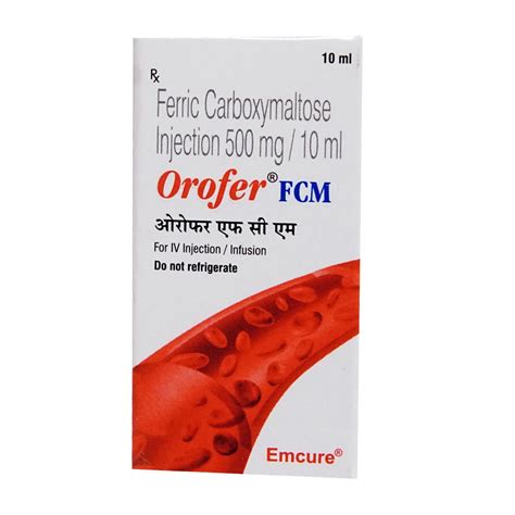 Orofer FCM Injection 10 ml Price, Uses, Side Effects, Composition ...