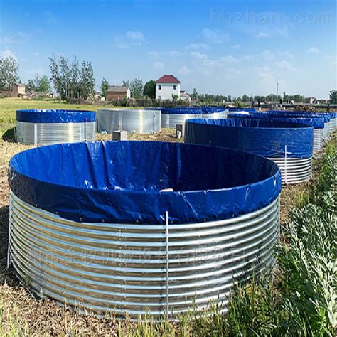 大圆桶养鱼池镀锌板鱼池-青州市百牧机械设备有限公司