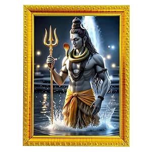 UdayGalleries Lord Shiv Ji Wall Painting Framed for Home Decor and ...