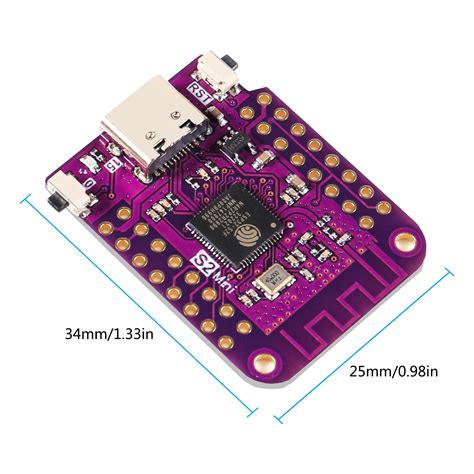 Buy Alinan 6pcs ESP32 S2 Mini V1.0.0 WiFi IOT Board Based ESP32-S2FN4R2 ...